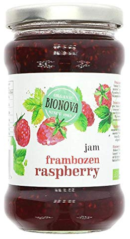 Bionova Ekologisk hallonsylt 340 g (förpackning med 6)