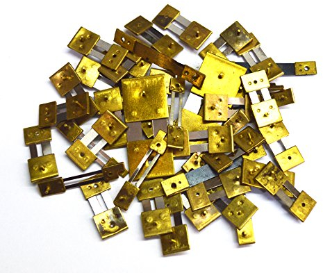 10 units Brass Blocked Assorted Clock Pendulum Suspension Springs by Harts