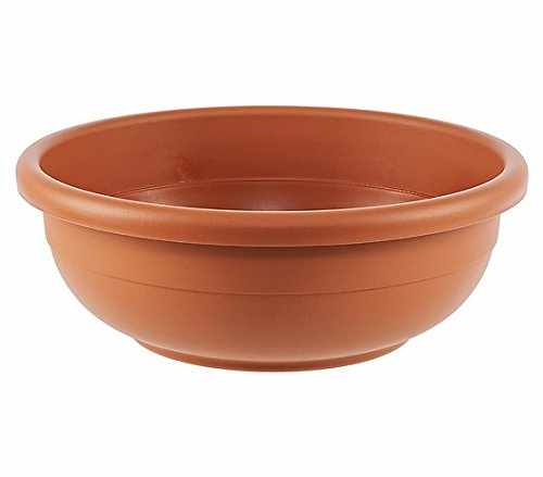 Vasar Pflanzschale Aurora terrakotta, Blumentopf frostbeständig, Höhe 14.5 cm, Ø 40 cm, Kunststoff, orange