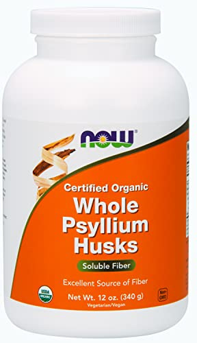 Cosses de psyllium entières - Certifiées biologiques - 340,2 g par NOW