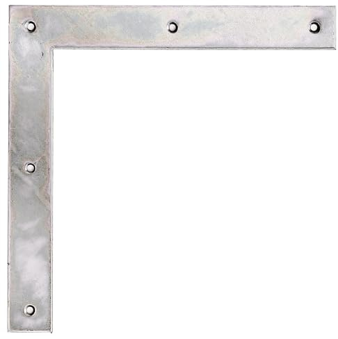 Alberts 313098 Équerre de fenêtre renforcée | bichromatée | 300 x 300 x 40 mm