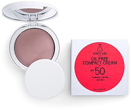 Oil Free Compact Cream Spf 50 Dark Color 10G.