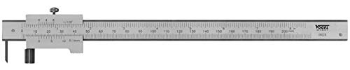 Vogel Germany Universal Anreißlehre (Messbereich 200 mm, rostfrei, mit Anschlagrolle, Anreißnadel auswechselbar) 335070