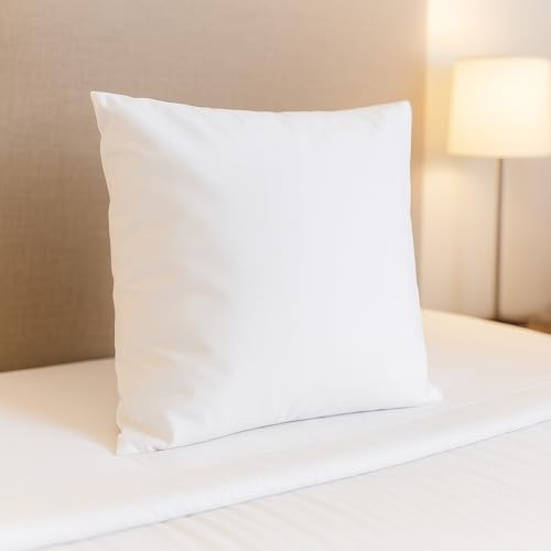 Kissenbezug 40x40 cm Uni Weiß Baumwolle Dekokissen Kissenhülle Couchkissen Sofaskissen Deko Hotelverschluss