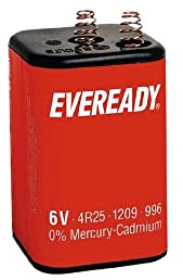 Eveready 4R25 6v Carbon zinco Battery