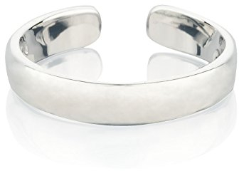 Zehenring aus 925 Sterling Silber als Fußschmuck oder Fingerring für Damen, Herren und Kinder, offener Midi Ring, verstellbar, Breite 3mm, Modell 8