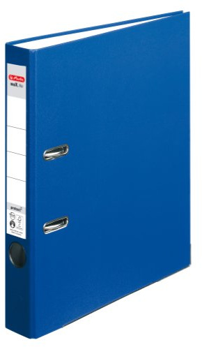 Herlitz 5450408 4008115450402 Mapp, Blå, A4, 5 cm