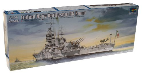 Trumpeter 05318 modellbyggsats Italian Navy Battleship RN Roma, blå, medium