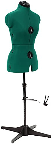 Dritz Sew You Adjustable Dress Form - Small/Medium Sizes US 4-12 - Female Clothing Mannequin for Sewing, Fitting, and Draping - Pinnable Sewing Mannequin with 12 Dials for Fitting + 360 Hem Guide