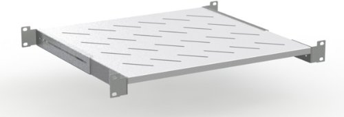 Rack Magic - 1HE Fachboden 19 Rackablage für 19 Zoll Rack - bis 50kg - 400-550mm Tiefe