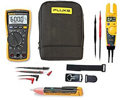 Fluke Combo Kit KITN (FLU-117/T5-1000/TPAK5/1AC/C115). Multimeter, Volt Tester, Detector, Case