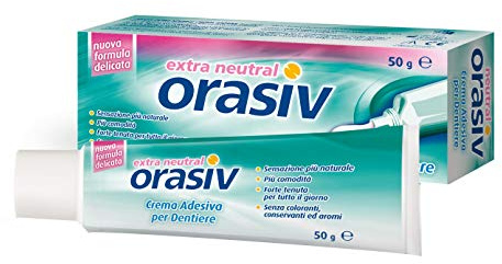 Fagit Orasiv Super Crema Adesiva per Dentiere Extra Neutral, 50 gr