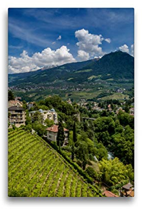 Premium Textil-Leinwand 30 x 45 cm Hoch-Format MERAN Aussichten am Tappeinerweg, Leinwanddruck von Melanie Viola