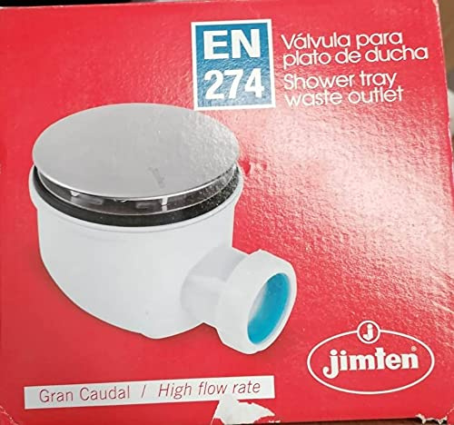 Jimten s-374 - Válvula desague para ducha diámetro 90 s374 1.1/2x115 cromo