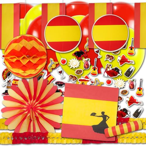 Spanien Partydekoset BASIC - Partydeko im Sparset