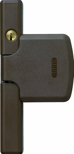 ABUS Fenster-Zusatzsicherung FTS206 AL0125 - Fensterschloss mit zweistufiger Verriegelung, gleichschließend - ABUS-Sicherheitslevel 10 - 37391 - Braun