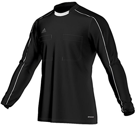 adidas Erwachsene Trikot Referee 16 Jersey Long Sleeve, black/glow blue/white, L, AJ5920