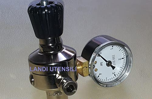 OXYTURBO Riduttore Pressione Minor CO2 Attacco M11X1 x GASATURA BOMBOLE A Gettare 2.5 Bar 1 MANOMETRO