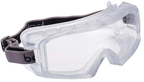 Bollé COVARSI One Size Coverall Ventilated Safety Goggles - Clear/Black