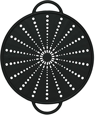 Emsa 514560 Spritzschutz, Ø 26 cm, Silikon, Anthrazit, Smart Kitchen