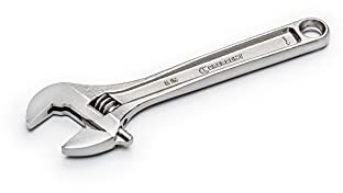 Crescent AC28VS Chrome Plated Adjustable Wrench/Spanner, Silver, 203 mm/8-Inch | Home Improvement and Garage Hand Tool, Great for Shower Head Installations and Tight Spacing