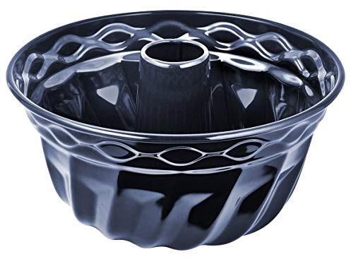 Dr. Oetker Back-Liebe Molde rosco alto redondo para bizcochos marmolados, flanes y tartas, base esmaltada y antiadherente de cuidada calidad, 22cm, 1ud.