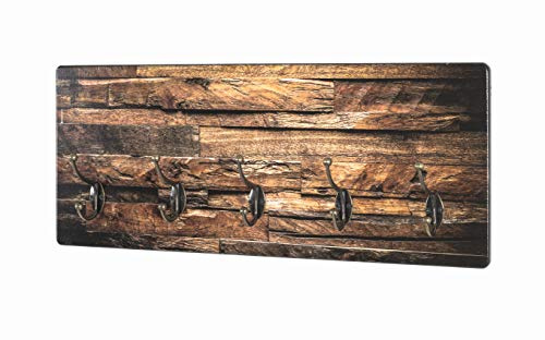 HAKU Wandgarderobe Bronze, Motiv, MDF, Metall - Maße: B 60 x H 25 x T 8 cm, Style: Modern