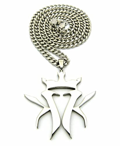 Crescendo SJ INC New KOTTONMOUTH KINGS Pendant &5mm/30 Cuban Link Chain Necklace RC507CCR