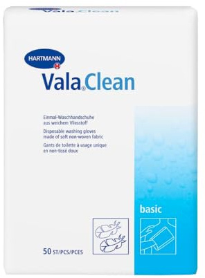 ValaClean basic Einmal-Waschhandschuhe (23x15,5 cm)