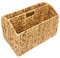 Woodluv Water Hyacinth Newspaper Magazine Holder Storage Rack Stand With Carry Handles (Made from Banana Leaves)