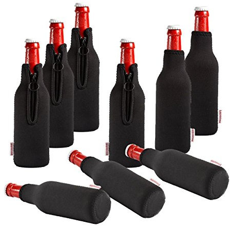 Neoprene bottle cooler, wine cooler, beverage cooler, Dress Your Drink.