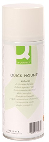 Q-Connect KF01071 Sprühkleber Quick Mount, 400 ml