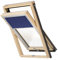 Dachfenster Balio Schwingfenster mit Eindeckrahmen und Rollo (Verdunkelungsrollo) 78x112 cm auch kompatibel zum Austauch alter Velux Dachfenster 78x118