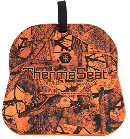 Northeast Products THERM-A-SEAT Traditional Series Insulated Hunting Seat Cushion, Orange, 13 x 14 x 1.5