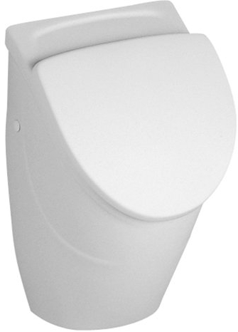 Villeroy & Boch Urinal Omnia compact Zulauf verdeckt ohne Deckel 29x25cmx49cm weiß alpin, 75570101