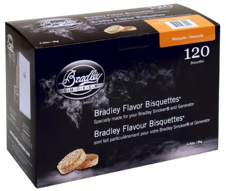 Bradley Smoker BTMQ120 Mesquite Bisquetten 120 Pack