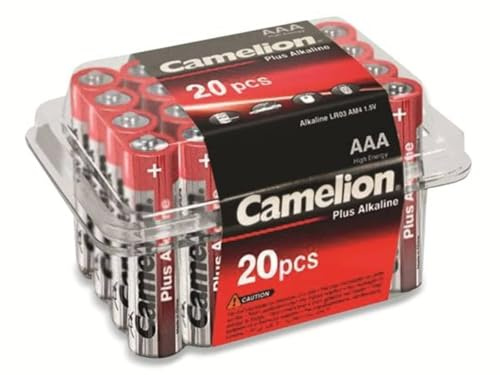 Camelion 11102003 Boîte de 20 piles alcalines AAA