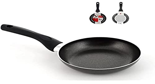 Home Maitre Padella con Rivestimento Antiaderente, 16 cm, Antracite/Nero