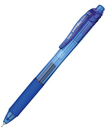 Pentel BLN105-C Gel-Tintenroller EnerGel mit Druckmechanik 0,25 mm Strichstärke und 0.5 mm Kugeldurchmesser, 12 Stück