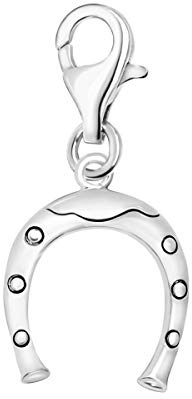 Quiges Dam Berlock Charm Hästsko Silver Kvinnors Smycken för Charmarmband