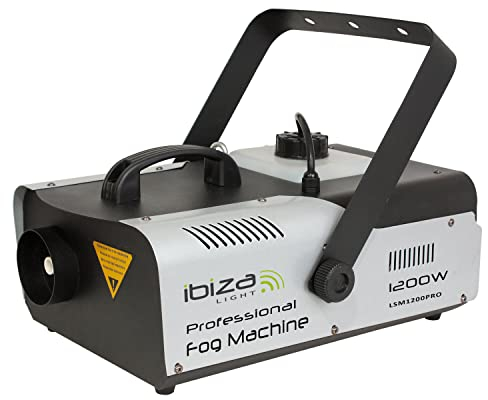 LSM1200PRO - IBIZA - 1200W Professional DMX programmable fog machine with remote control - Black