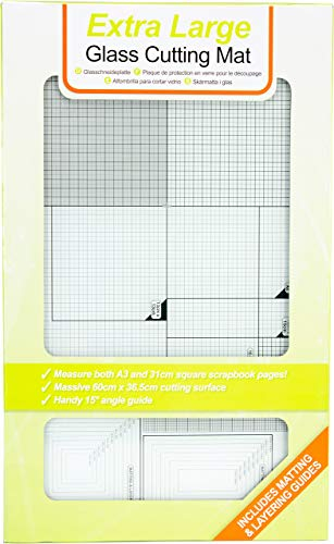 Tonic Studios 352e A3 Glass Cutting Mat, White/ Green