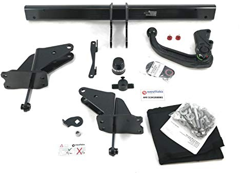 Westfalia Abnehmbare Anhängerkupplung für Mercedes C-Klasse Limousine (W205), Kombi (S205) (beide BJ 03/2014-02/2021), Coupé (C205), Cabrio (C205) (beide ab BJ 10/2015)