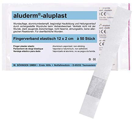 Söhngen Wundpflaster Fingerverband aluderm-aluplast elastisch 12x2cm VE=50 Stück