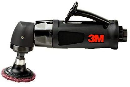 Cubitron II Disc Sander - Pneumatic Sander for Metal, Wood and Composites - Dual Mount - Air Powered Sander - Grinding, Finishing, Sanding - 1/2 Horsepower - 2' - 28329