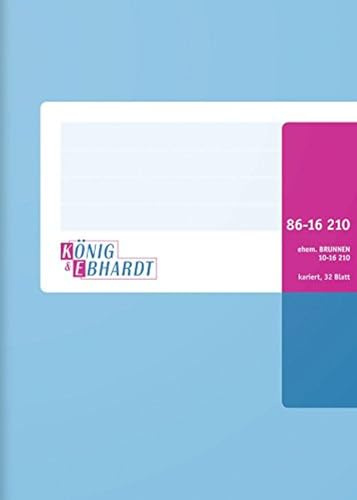 König und Ebhardt König & Ebhardt 8616210 Geschäftsbuch / Kladde (A6, kariert, mit festem Kopf, 70g/m², 32 Blatt Drahtheftung)