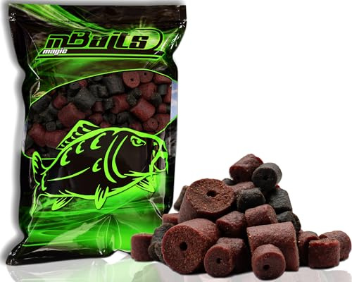 Angel-Berger Magic Baits Halibut Pellets Mix gelocht Futterpellets Carp Pellet Karpfenköder Angelköder Karpfenfutter zum Karpfenangeln