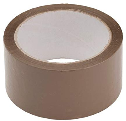 Timelesss T-BR-P36 Lot de 36 rouleaux de ruban adhésif d'emballage Marron 66 m x 50 mm