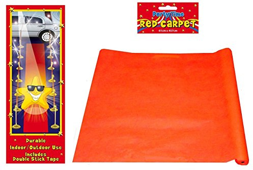 Henbrandt Roter Teppich - langlebiges Gewebe Rolle (4.5m M) - Rot
