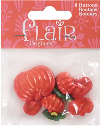 Blumenthal Lansing Herbst, Knöpfe Herbstmotive inklusive Kürbisse, Mais, Eichel, perfekt, Thanksgiving und Kochprojekte – Gelb, Orange und Grün, Papier